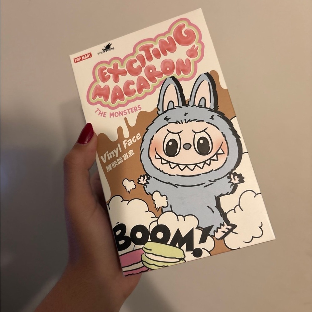 Exciting Macaron Labubu GREEN GRAPE Popmart official authentic